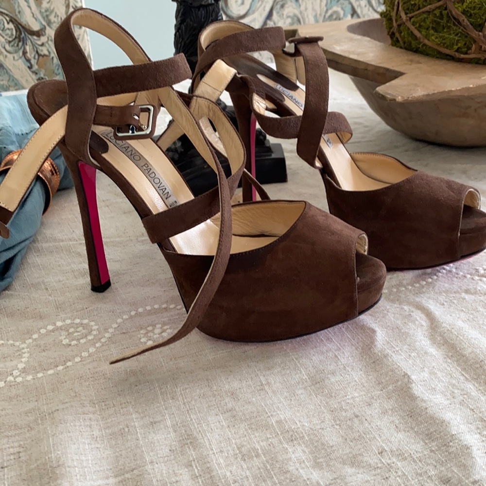 Strappy stiletto heels